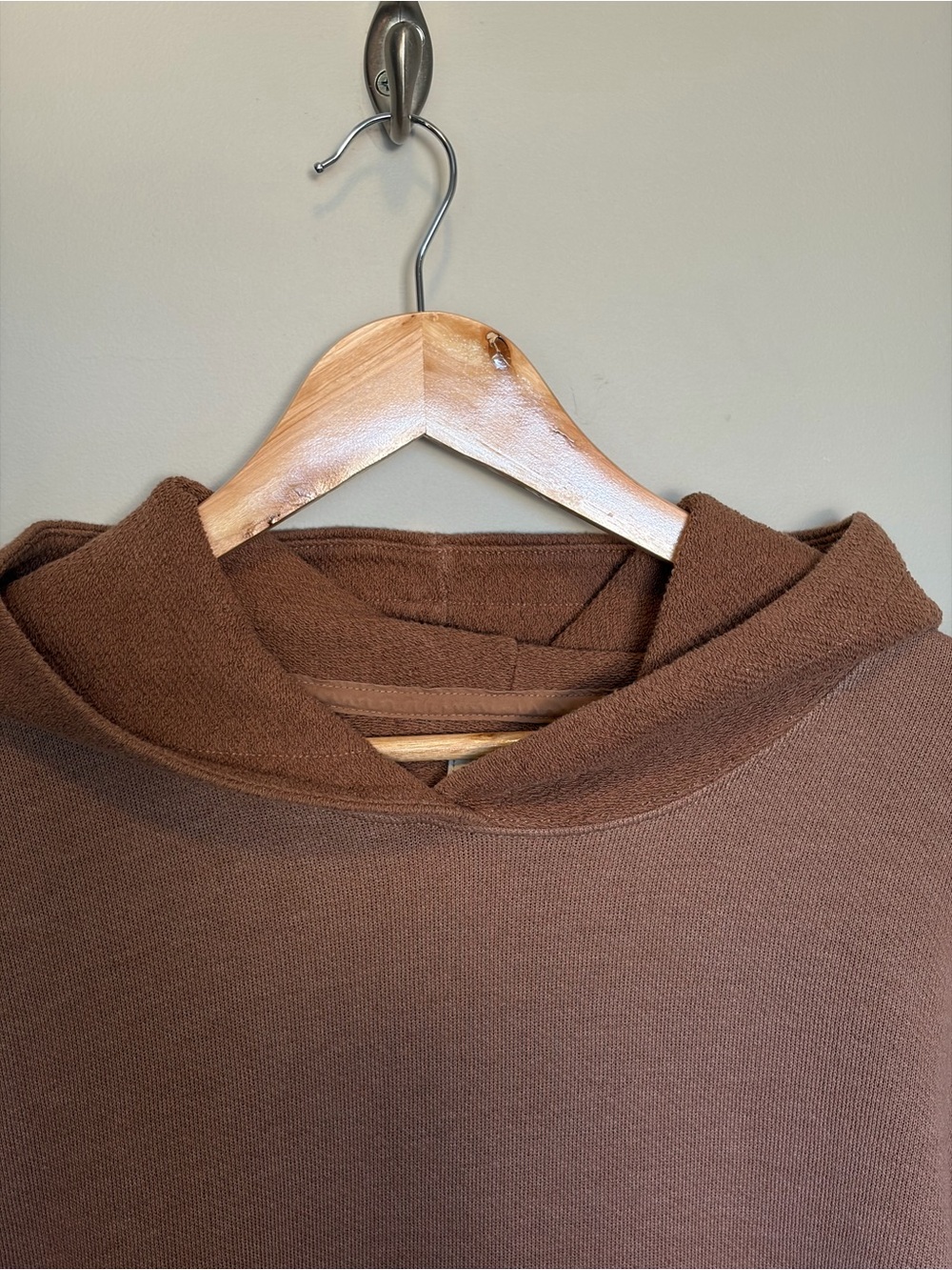 American Eagle Outfitters Brown Hooded Pullover Sweater - Picture 4 of 6